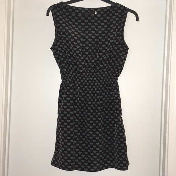 tenki Dresses & Skirts - Tenki Brown and Blue Hearts Casual sleeveless Dress M